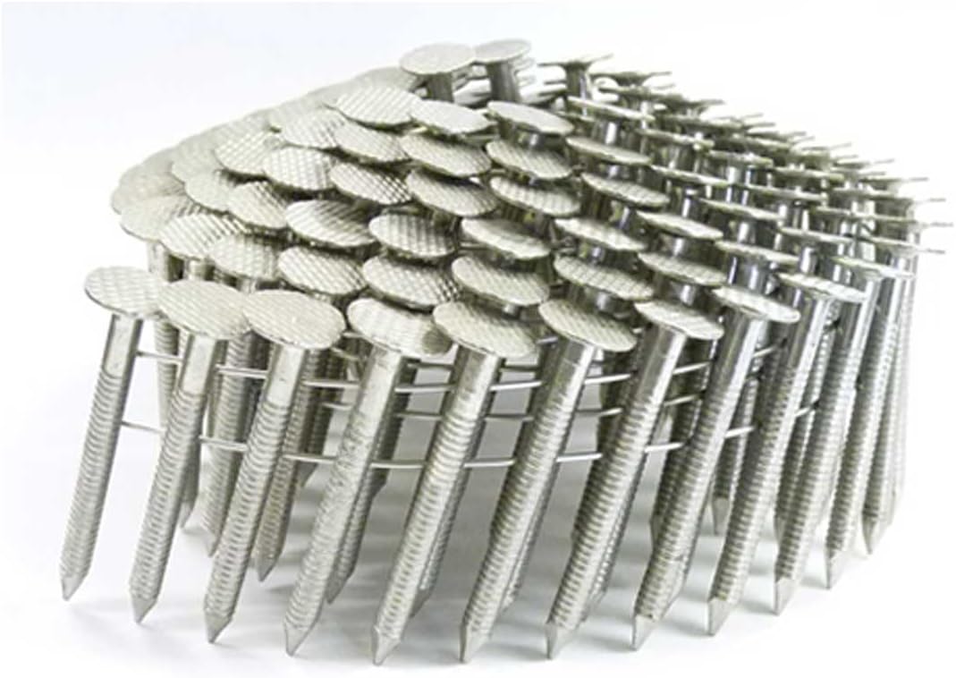1 1/2" Ring 304SS Coil Roofing Nails 600ct