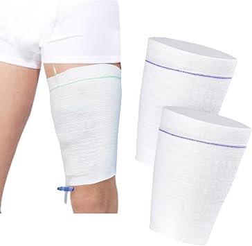 Catheter Leg Bag Holder for Men Women Nephrostomy Bag Holder,Reusable,XL | 2 PCS Catheter Bag Holder Catheter Supplies Stay in Place Urine Bags for Leg,Catheter Sleeves,Catheter Stabilization Device