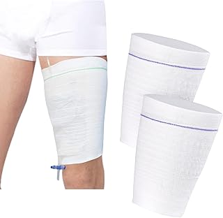 2 PCS Catheter Leg Bag Holder for Men or Women Catheter Bag Holder Catheter Supplies Stay in Place Urine Bags for Legs,Catheter Stabilization Device(X-Large)
