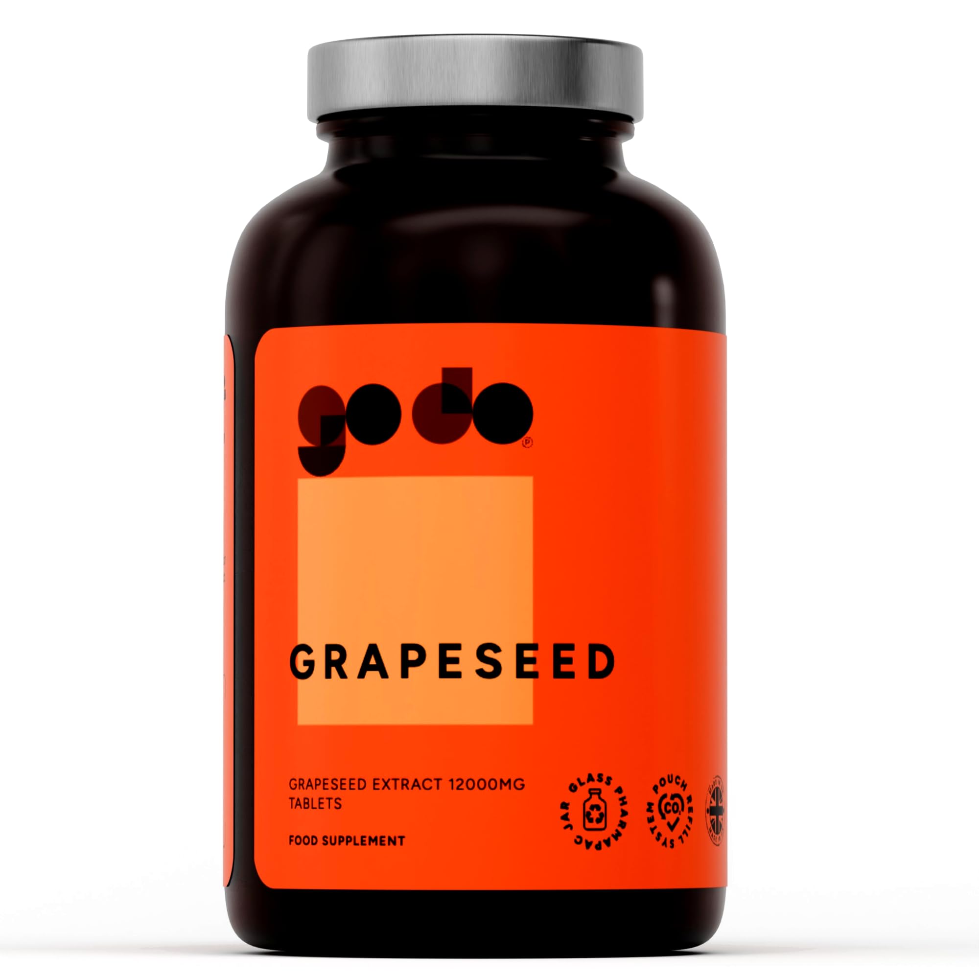 Fitness Health Comprimés d'extrait de pépins de raisin 12 000 mg (365 comprimés)