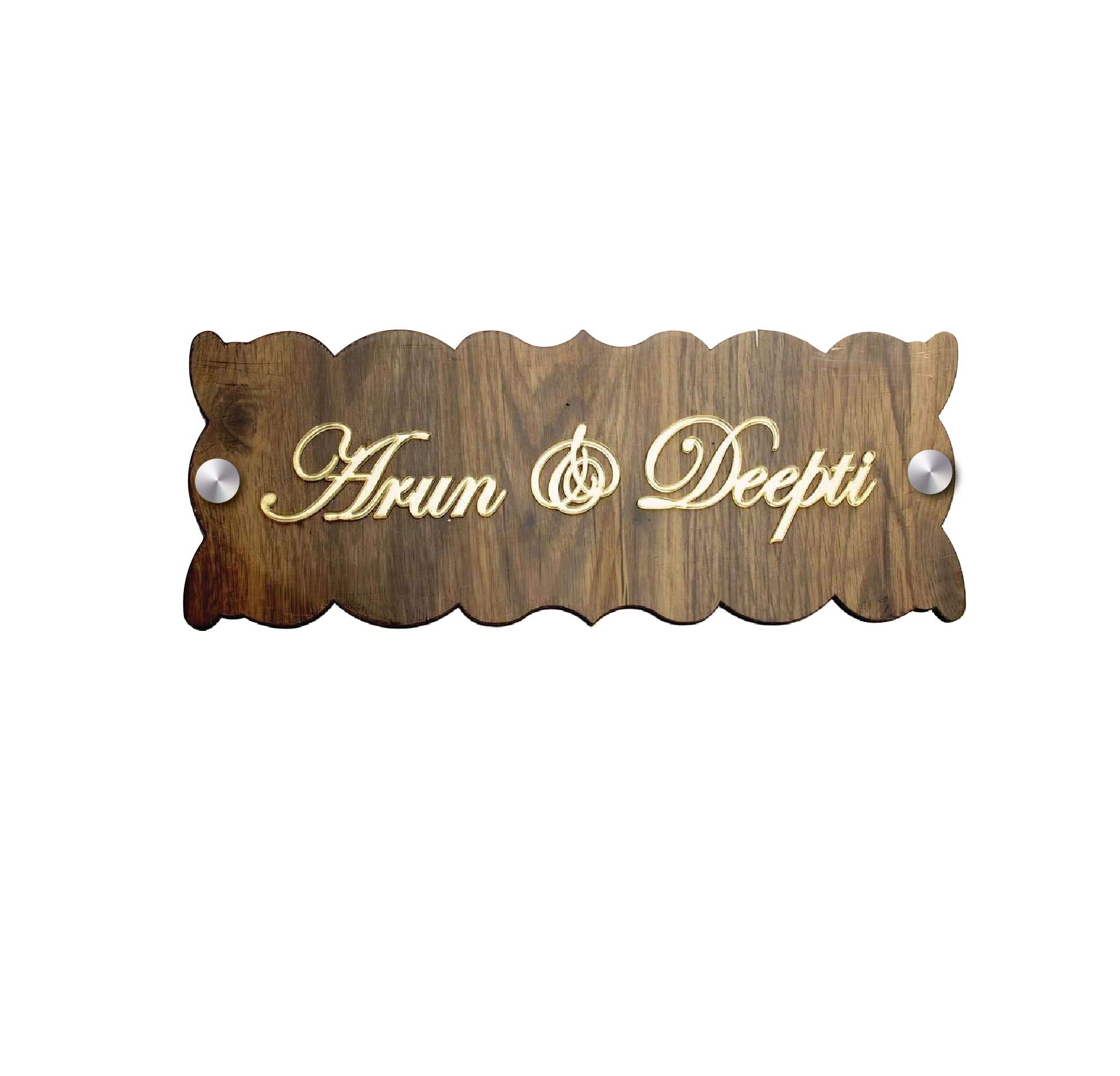 SIGNOOGLE Customized Personalized Acrylic 3d Name Board Plates For Home Outdoor Family Glass Home Office Outside Decor House Door Bungalow 13.5 x 5 Inch (Multicolor)