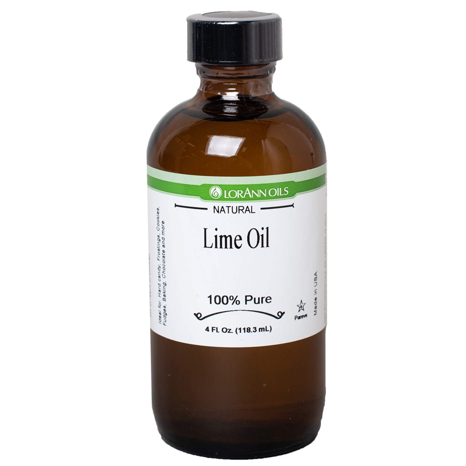 LorAnn Lime Oil SS, Natural, 4 ounce bottle