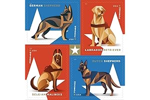 U.S. Postal Stamps: Military Working Dogs Forever Postage Stamps