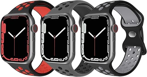 SKYLET Compatible con Apple Watch Band de 1929in 1772in 1732in 1654in 1496in 1575in 1614in para hombres y mujeres correa de repuesto de silicona