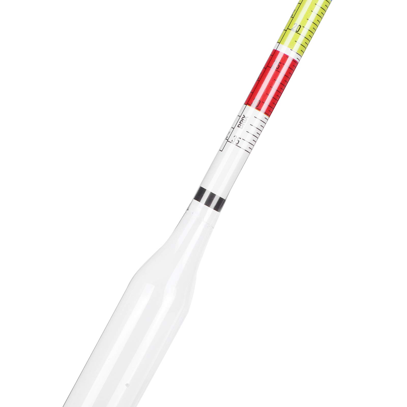 Kit Hydromètre pour Fabrication d'Hydromel, Bière et Vin, Testeur à 3 échelles Sucre Densité Alcool, Instrument de Mesure Professionnel pour Brassage Artisanal