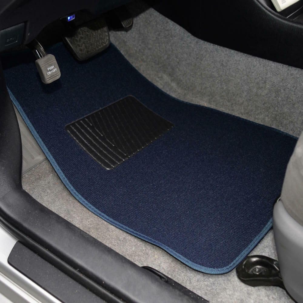 alxiang Front Rear Carpet Floor Mats Set Auto Car Suvs Fits Truck-Blue Vacuum or Use Soap and Water-Maintenance — view 3