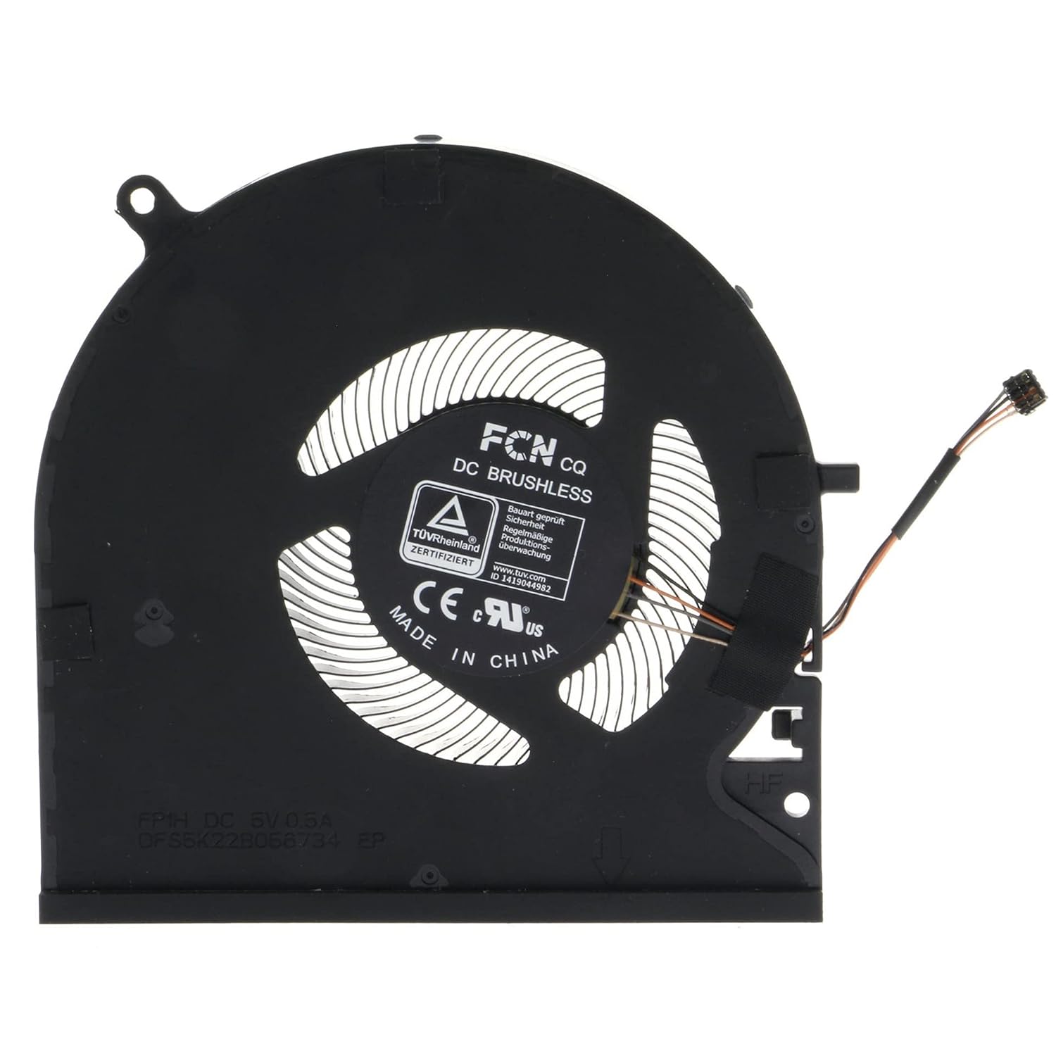Replacement CPU & GPU Cooling Fan for Razer Blade 15 Advanced Mid 2021 RZ09-0409AE FP1H DFS5K22B056734 FP1J DFS5K221155723 132944282 132944222