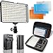 Produktbild SAMTIAN Video Licht LED 160PCS Videoleuchte 3200/5500k Videobeleuchtung für Canon Nikon Pentax Olympus Panasonic Samsung DSLR-Kameras JVC DV Camcorder NP-F970 / F770 / F570 / F550 Kameralicht Panel