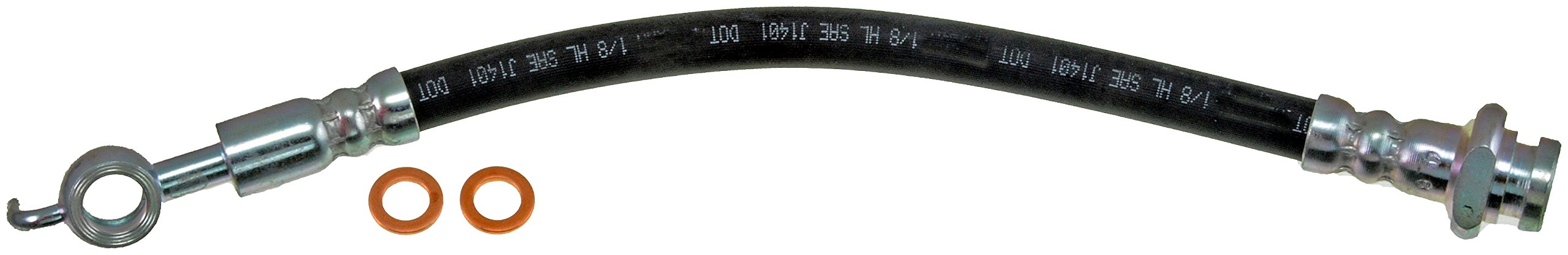 BRAKE HOSE - Brake Hydraulic Hose - Brake Hose - Brake Line - This automotive brake hydraulic hose was precision-engineered to match the fit, function and performance of the original brake hose on specific vehicles and positions to ensure safe, long-lasting durability as part of a complete brake repair. - Honda Passport 1997-94, Isuzu Rodeo 1997-93, Isuzu Trooper 1995-92 - Dorman H380088 Brake Hydraulic Hose Compatible with Select Honda / Isuzu Models