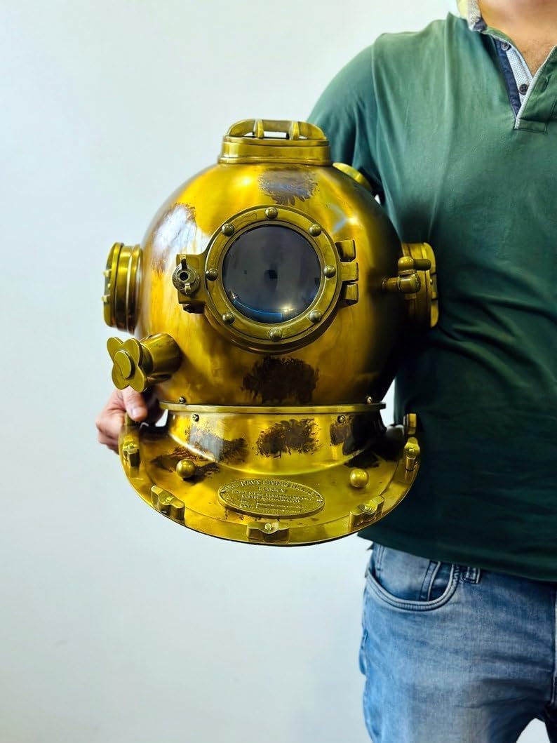 Commando Diving Scuba Diving Helmet | US Navy Mark V Divers Helmet | 18" Deep Sea