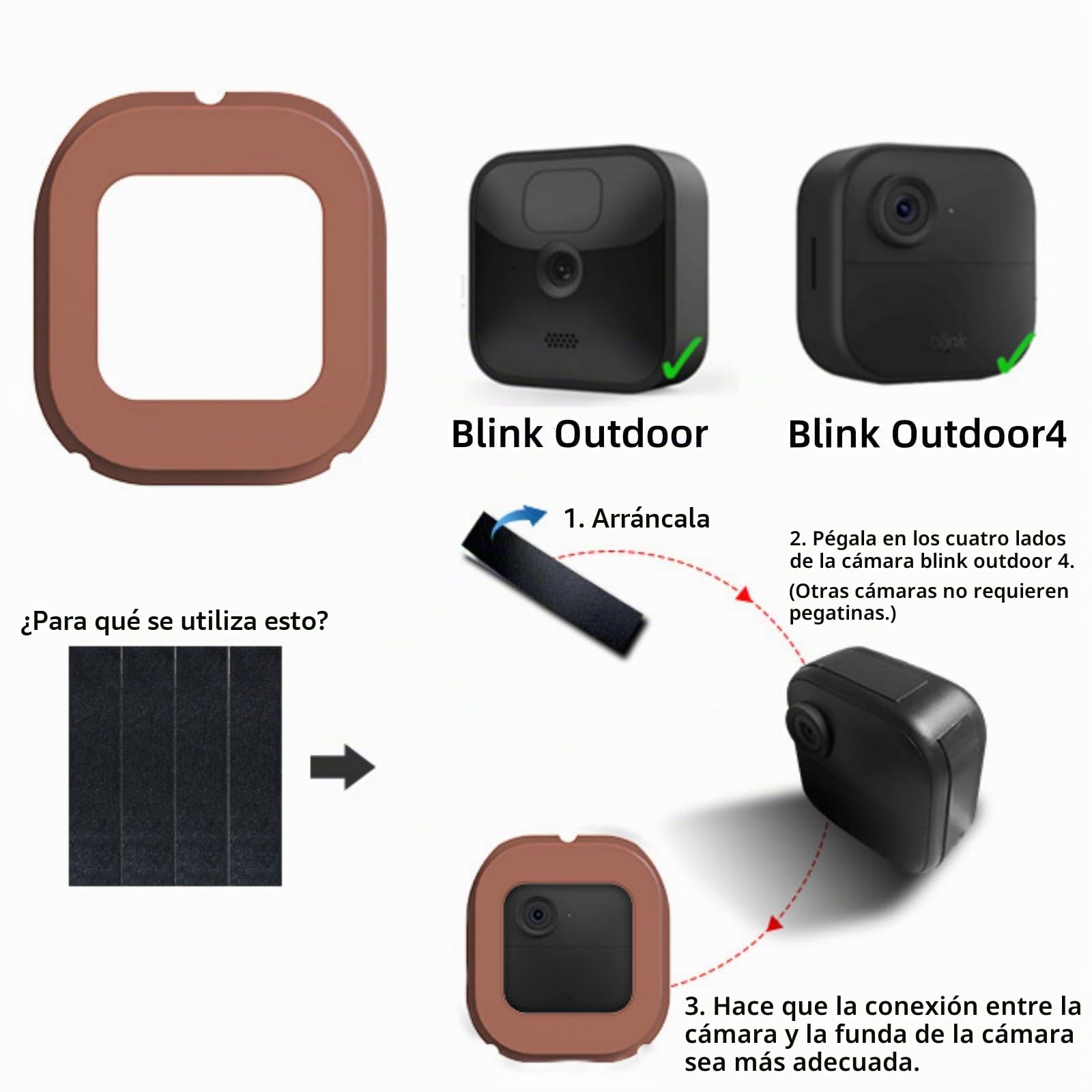 Comedero Pájaros con Cámara Casa Exterior Compatible con Soporte Cámara Blink Impermeable Gran Capacidad 1.6LB Estación Monitoreo Fauna (Cámara no Incluida)
