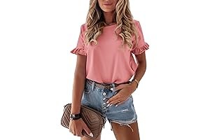 Women's Summer Ruffle Tee: Comfort and Style in One