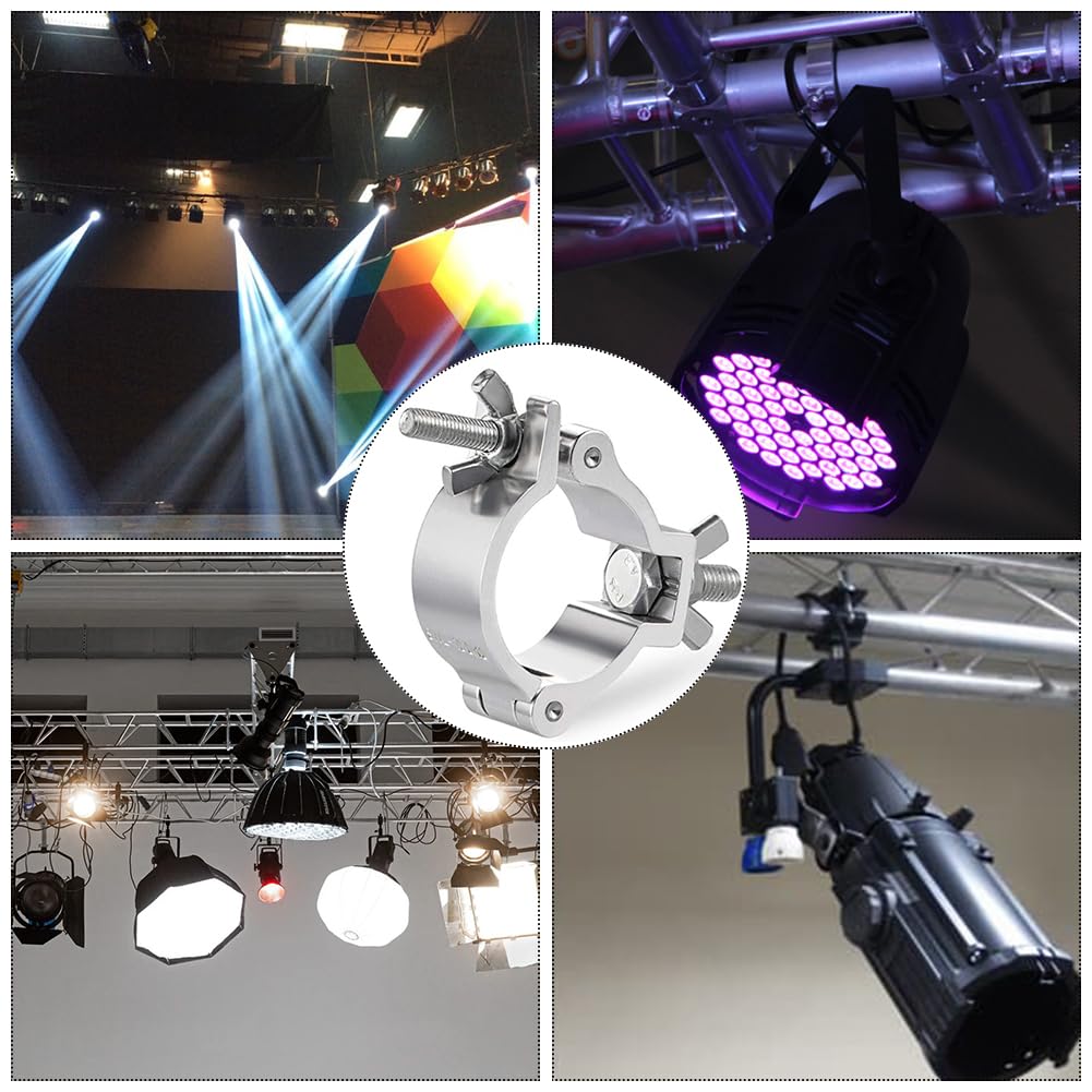 Morsetti per Luci Scena, Morsetto per Luci da Palcoscenico, 35-55mm Morsetto per Traliccio Luci,per Strutture per Palco,Gancio Morsetto da Palcoscenico per Altoparlanti o Accessori di illuminazione