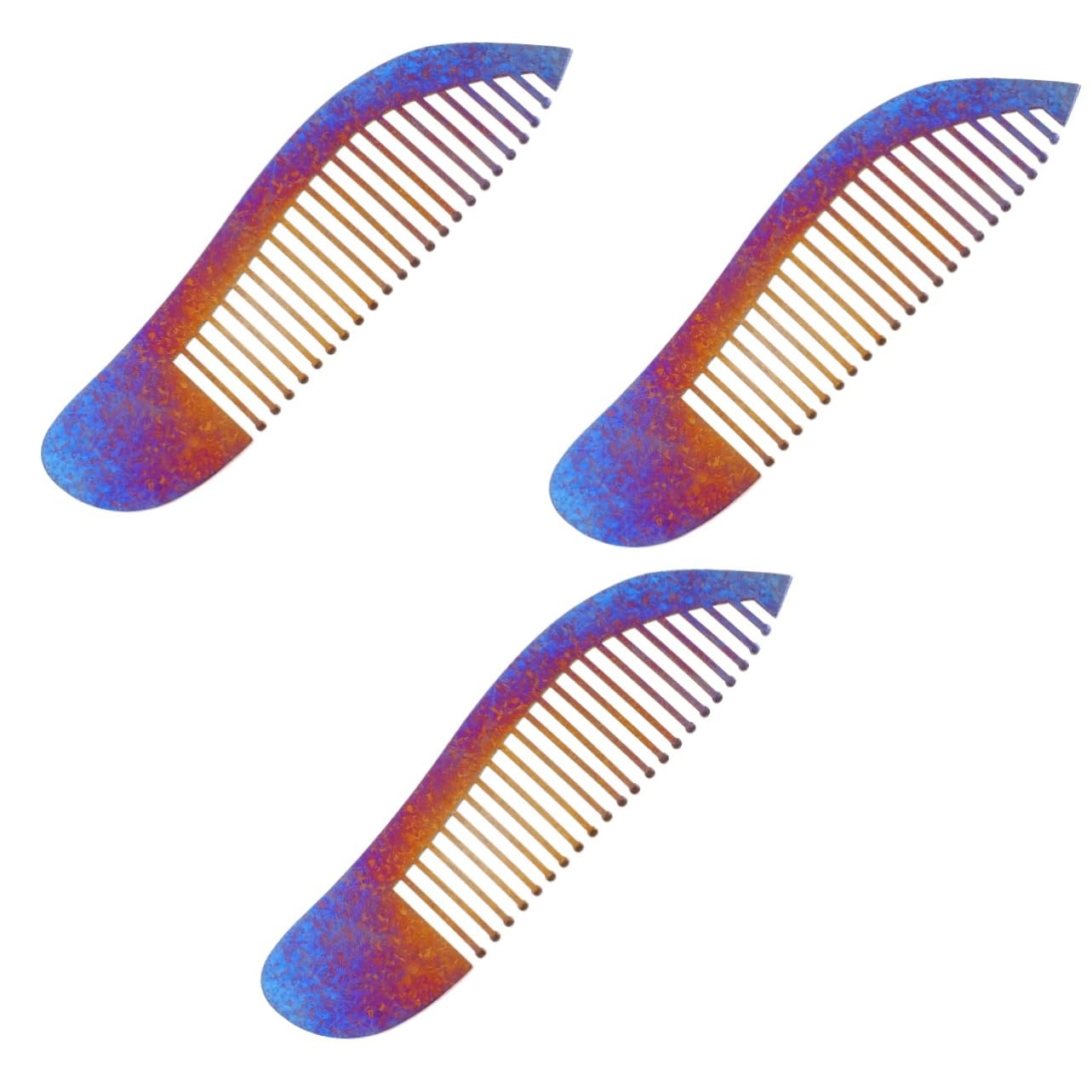 Beaupretty 3piezas Peine De Titanio Portátil Para Peluquería Antiestático y Liviano Diseño Forma De Para Cortes y Estilizados