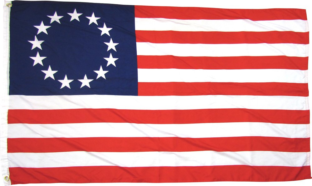 Betsy Ross Polyester Flag, 3' x 5'