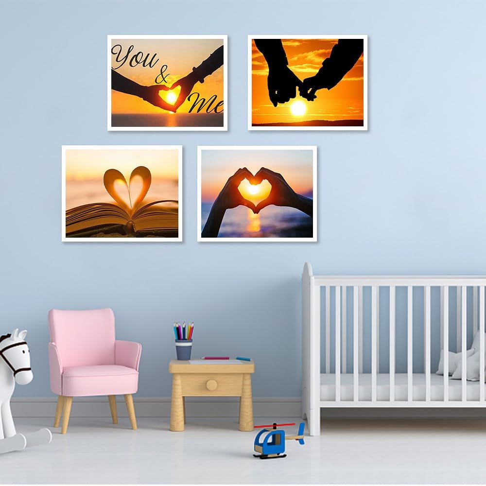 Diamond Painting Strand 5D, liefde, diamond painting, afbeeldingen voor volwassenen en beginners, knutselset voor volwassenen, doe-het-zelf mozaïek maken, knutselen voor wanddecoratie, Halloween