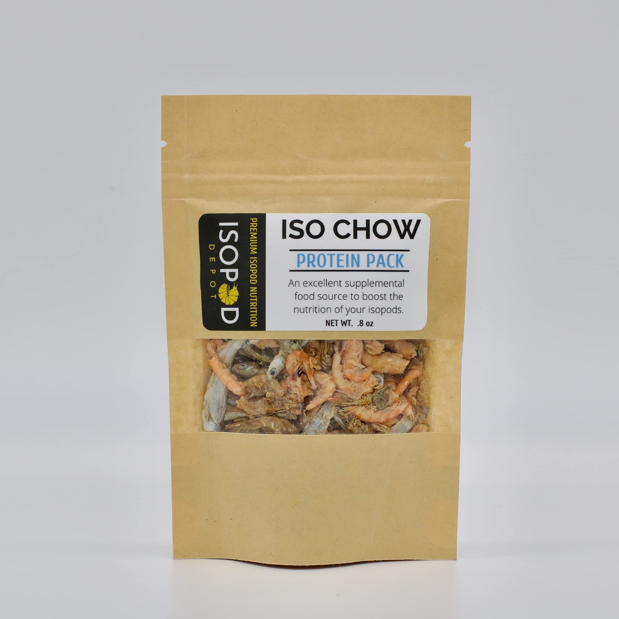 Iso Chow Protein Pack .8 oz - Premium Isopod Food, Isopod Treat, Springtail Food