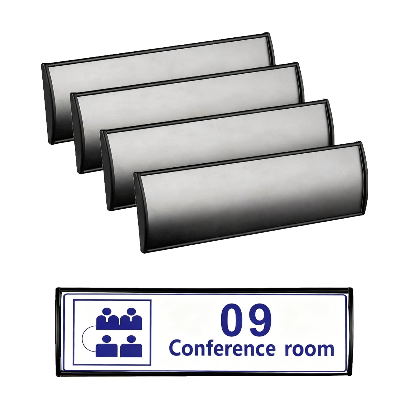 Curved Name Plates - Display Names & Numbers -10 Curved Name Plates - Display Names & Numbers -10