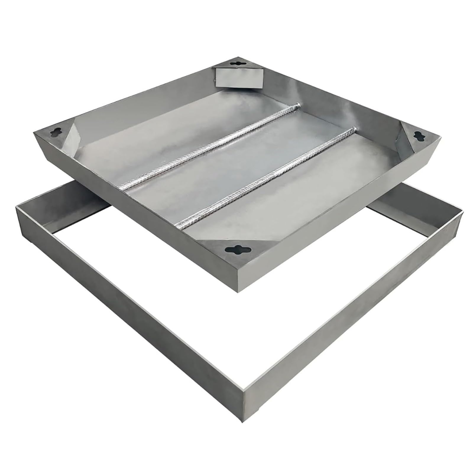 Couvercle caché pour fosse septique 60 cm en acier inoxydable durable