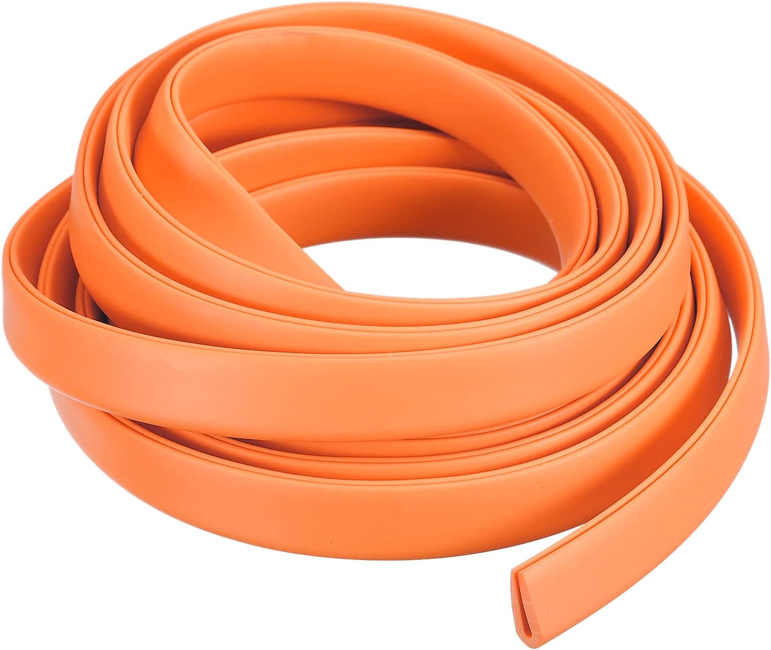 uxcell U Channel Edge Trim, 6.5ft Length Rubber Guard Seal Strip Edge Protector Fit for 0.1-1mm Edge, (11/64" W x 15/32" H) Yellow
