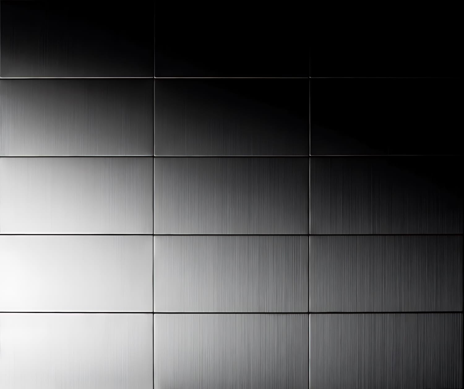 Mozaika płytka masywna metal stal szlachetna morska szczotkowana w kolorze szarym 1,6 mm grubości ALLOY Bauhaus-S-S-MB 1,05 m2