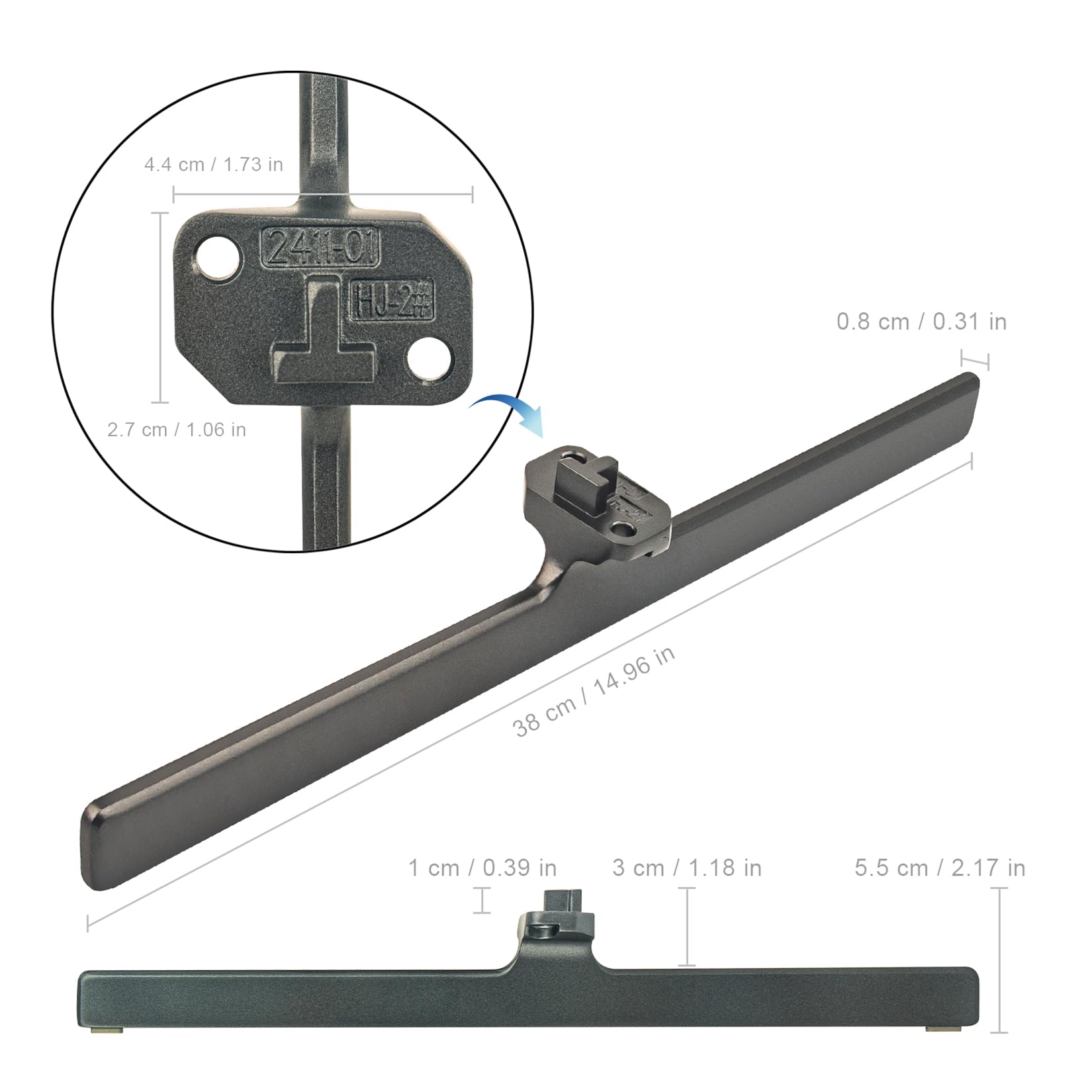 Supporto TV Gambe Supporto TV Da Tavolo Supporto TV Base Applicabile per Hisense 75" U6 Serie Mini-LED ULED 4K Google TV 75U6K