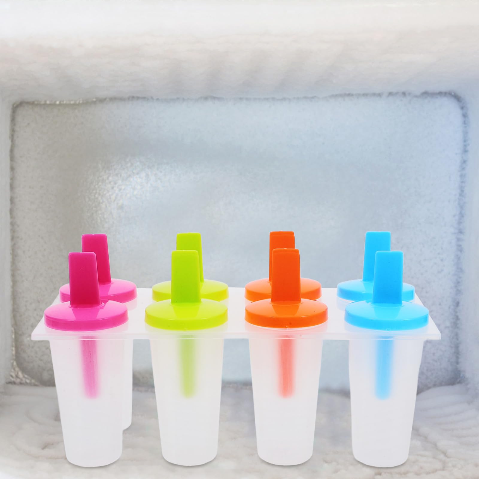 Zerodeko Moldes de silicona reutilizables de fácil liberación para congelador, para jugo casero, yogur, puré de manzana, gelatina, frutas y pudín, 3 juegos para niños, adultos, fiestas, picnics
