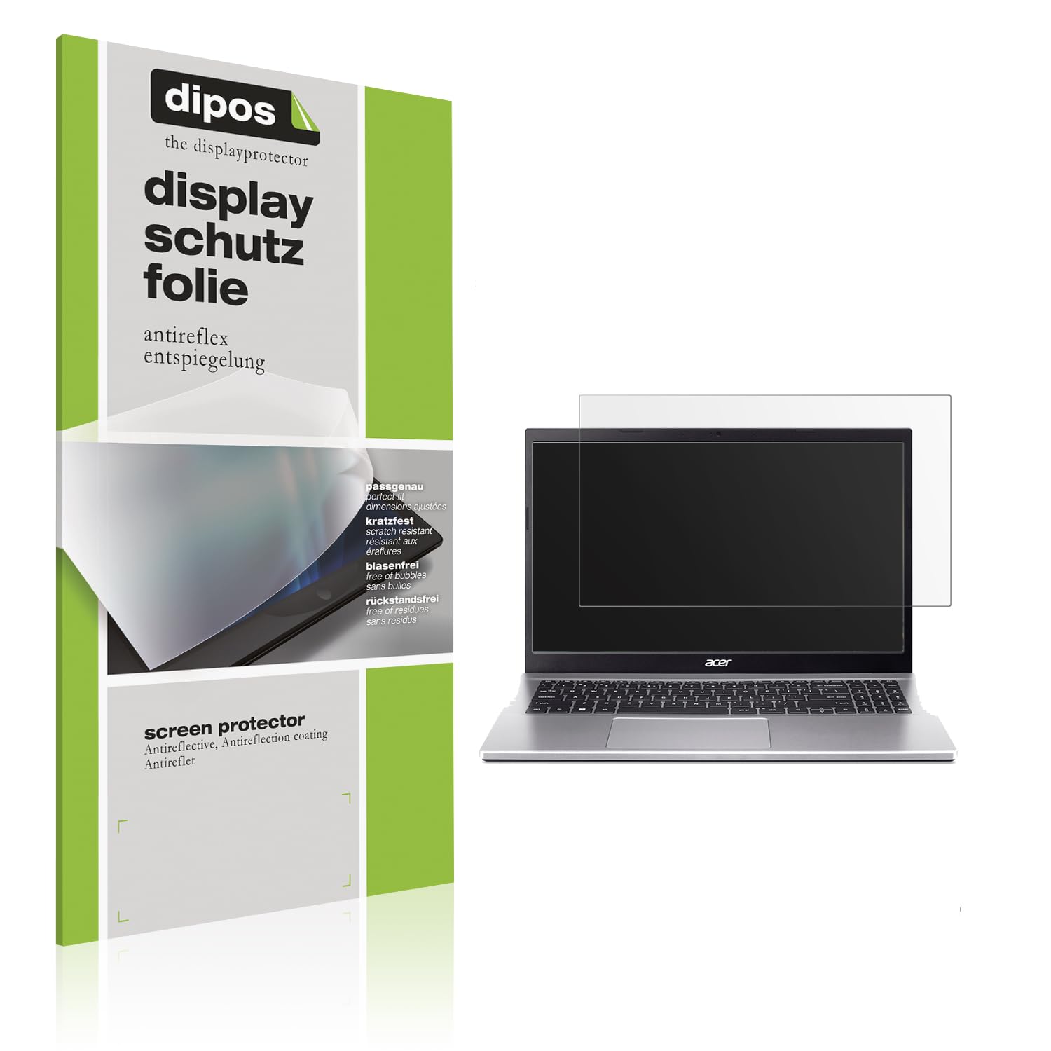 dipos 2x Pellicola Protettiva opaca per Acer Aspire 3