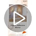 Image of Unframed Oval Shape Adhesive Mirror Sticker for Wall On Tiles Bedroom Living Room Basin Mirror Bathroom Wall Mirror Both Side Sticker Acrylic Wall Mirror Full Length, Silver