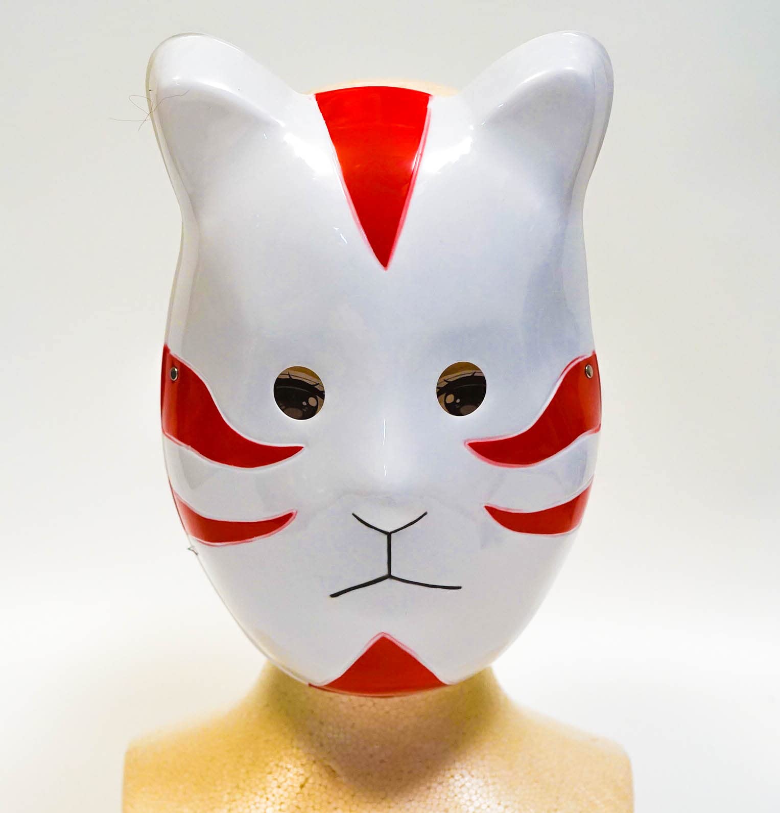 Amazon.co.jp: 暗部 お面 マスク ナルト 赤 レッド キツネ お祭り