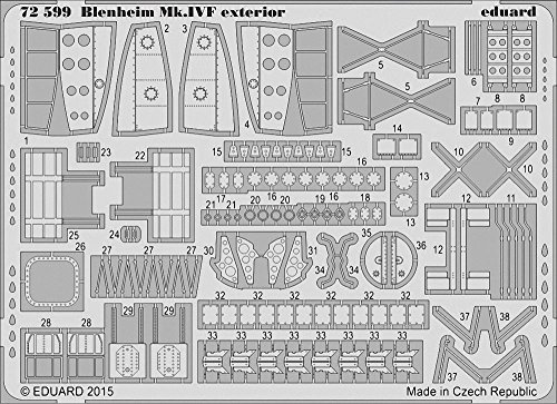 Eduard Photoetch 1:72 Blenheim MK.IVF Exterior Airfix AIR04017 EDP72599