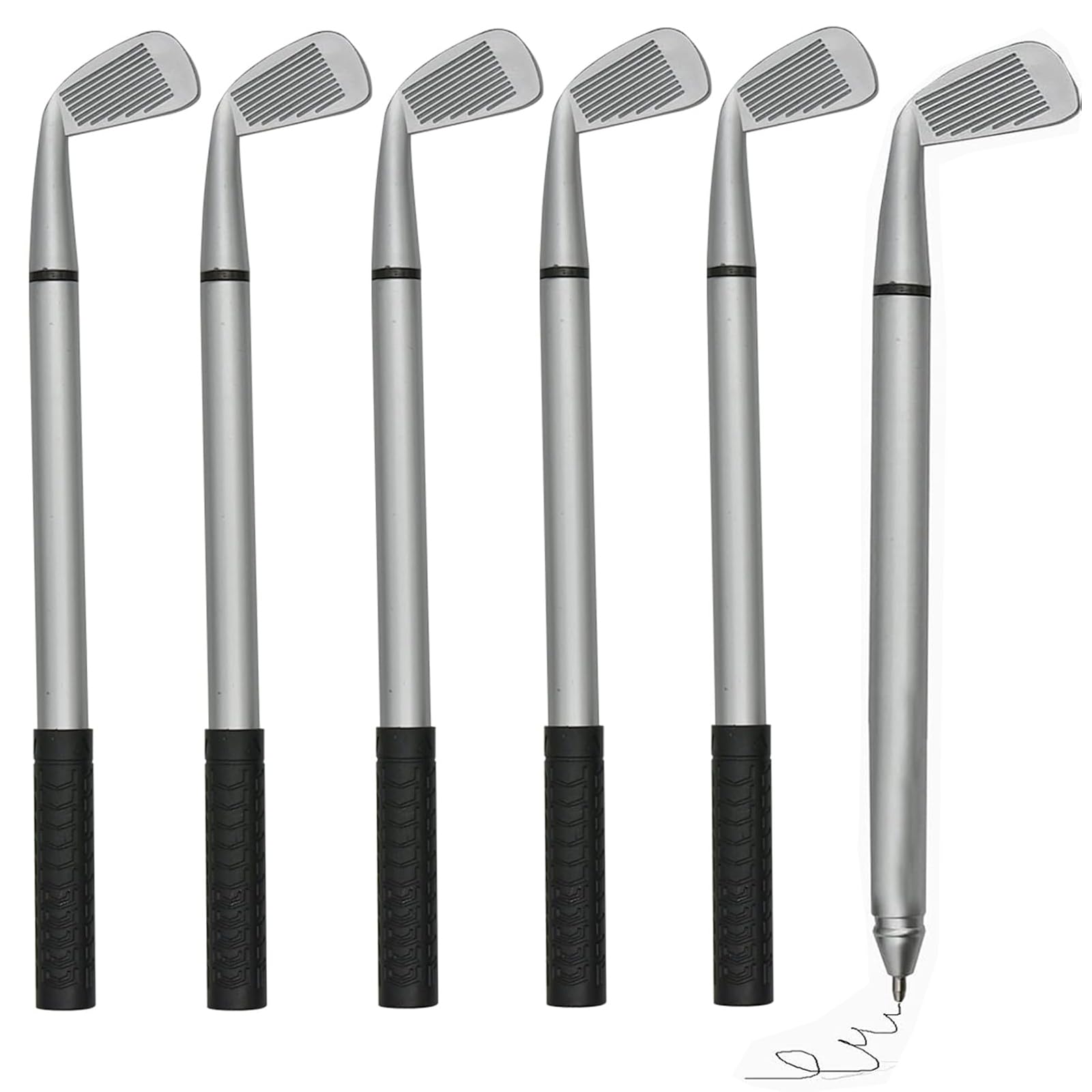 Maydahui 12 PCS Golf Ballpoint Pen Funny Sports Golfing Club Props Black Gel Ink for Students Coworkers Boss Office Dad