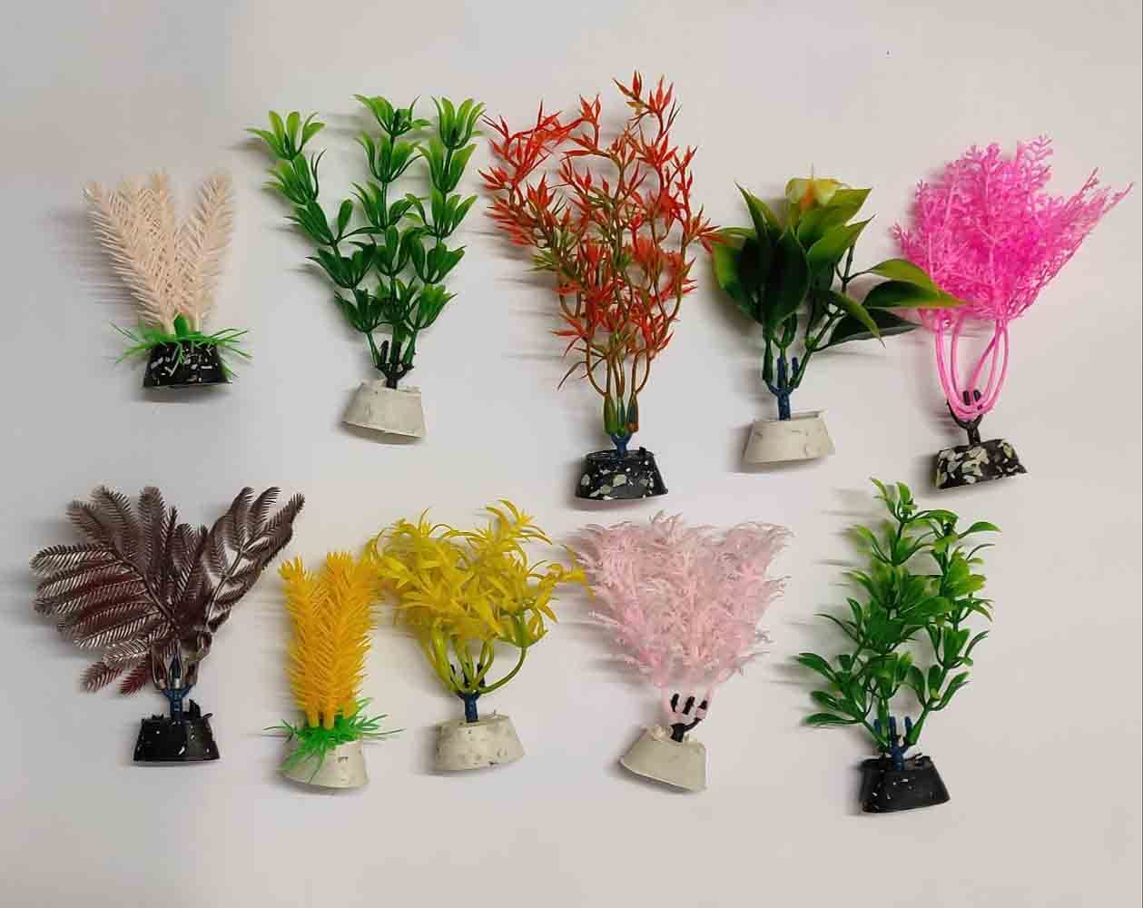 Aquarium Artificial Plastic Plant Fish Tank Decoration Multicolor Plant Aquarium Plant Anchor Ornaments for Fish Tank (Set of 10 pcs) (B09RJ47SM4) Amazon Price History, Amazon Price Tracker