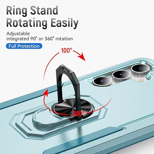 Miniatura 7 de SunRemex Funda para Samsung Galaxy S23 FE con protector de pantalla HD, Samsung S23 FE funda para teléfono Samsung S23 FE integrada con soporte de