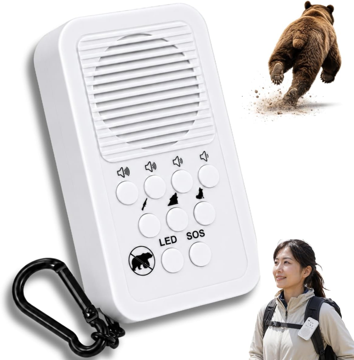 【25%OFF】【通学や外出時の備えに 】130dB 大音量 熊よけアラーム 通学時などの熊対策と防犯を1台で 配送料別 3,980円 → 2,980円(税込)
