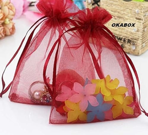 Generic, 50 Saquinhos de organza 10x15 vermelho lembrancias artesanato
