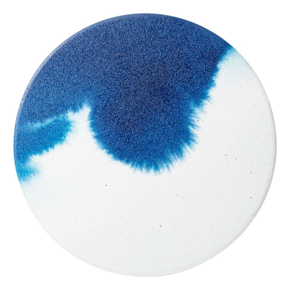 Blue Washed Celadon Diatomaceous Coaster