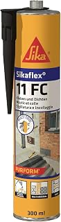 Sika – Adhesive and Sealant – Sikaflex-11 FC Purform – Black – Elastic – Suitable for All Common Building Materials – Solvent-free and Low Emissions – 300 ml
