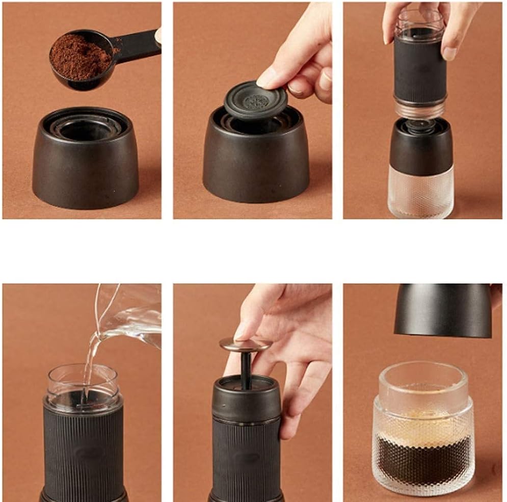 Automatic brewing coffee grinder Portable Coffee Machine Manual Coffee Maker Pressure Espresso Handheld Espresso Maker for Home Traveller Coffee spice grinder juicer juice machine mixe