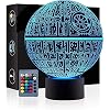 Yiyicas 3D-illusielamp Star Wars, 7 kleuren veranderende verlichting en afstandsbediening, aanraakbediening, USB-opladen…