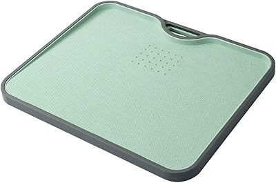 ボードSYクリーンキッチンフルーツ野菜をカットハンドル多機能ダブルを備えたポータブル耐性まな板マットがホーム麦わら省スペースアンチスリップ（グリーン）の両面着用 APcjerp (Color : Green)