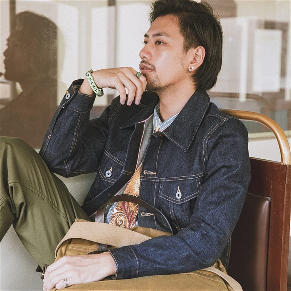 Chaqueta Vaquera Para Hombre - Corte Holgado, Estilo Casual, Con Bolsillos, Ideal Para Otoño E Invierno