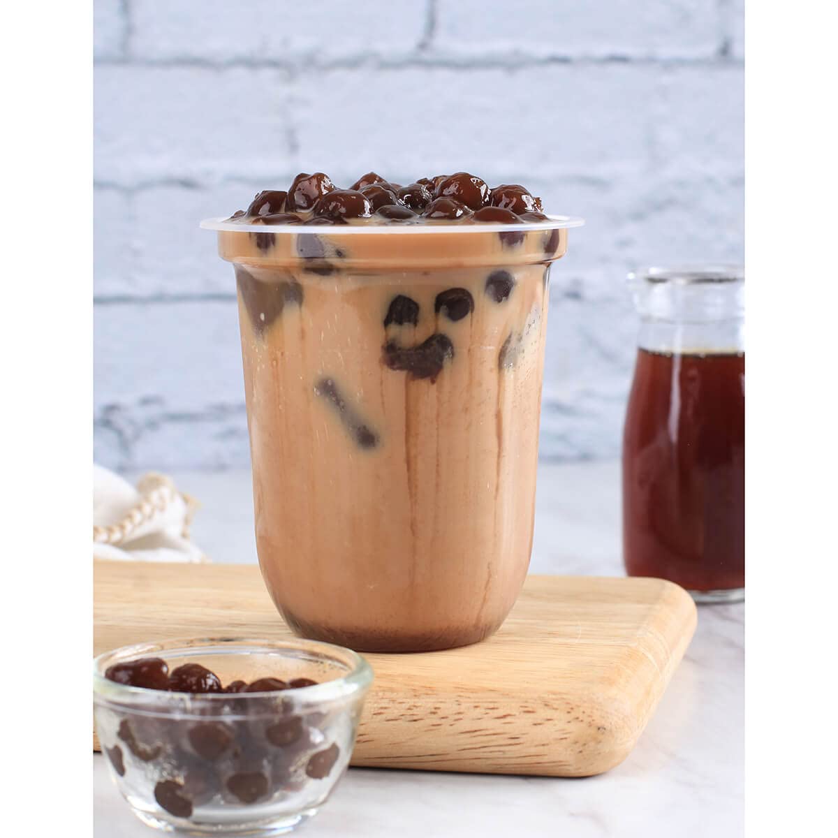 Bubbly Boba Tapioca Pearls, Round, Used in Bubble Tea Beverage and