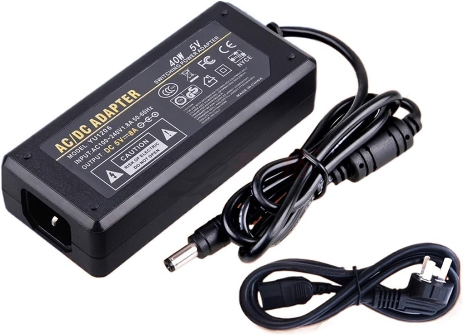 5V 8A Power Adapter Output Regulated DC Switching Power Supply LED Power Adapter