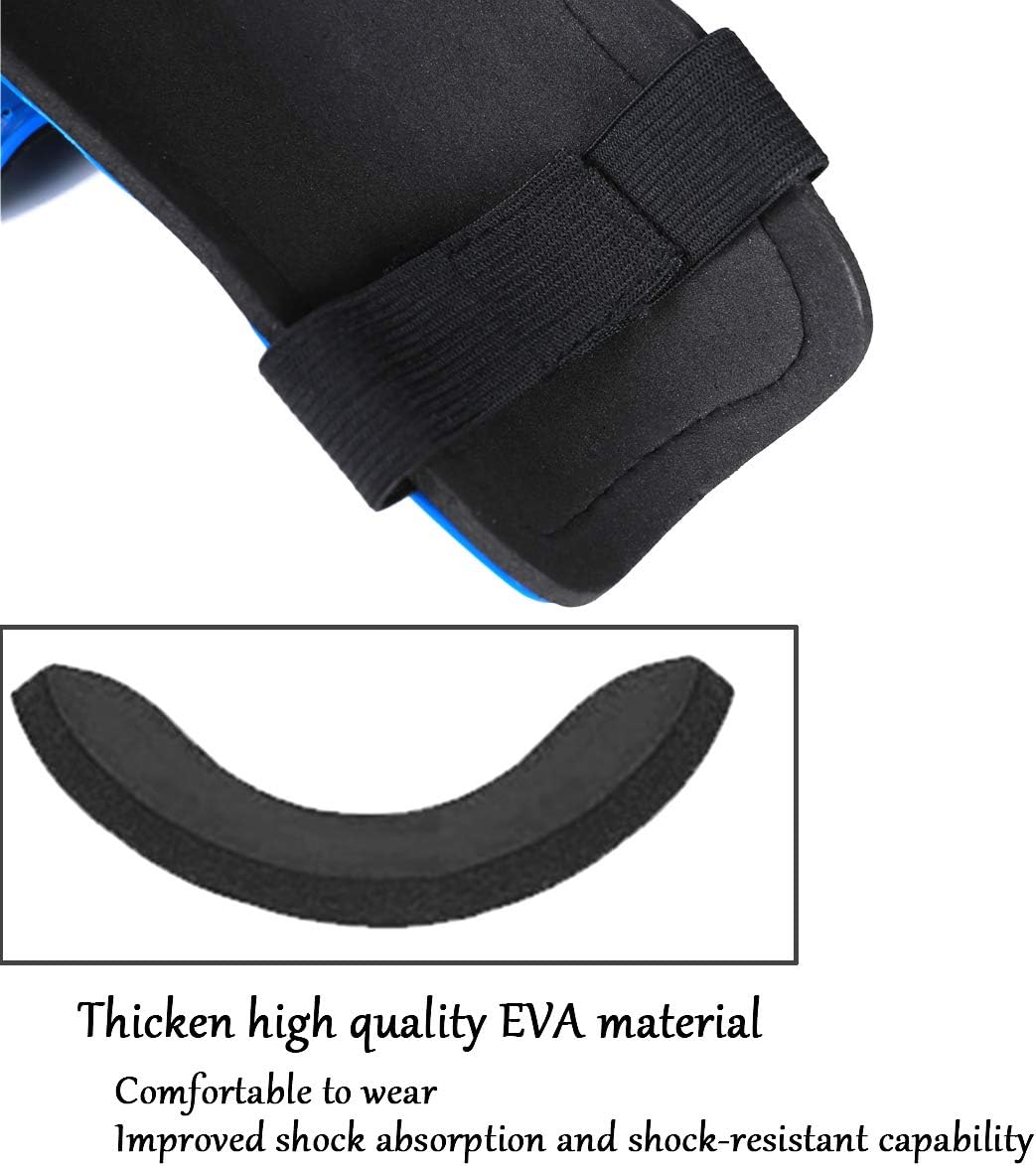 2 Pairs Soccer Shin Guards For Youths and Adults, Lightweight Protective Gear Soccer Equipment Perfect Fit for Kids, Boys, Girls (Calf circumference: 10-5/8”-15-3/4” ) : Sports & Outdoors