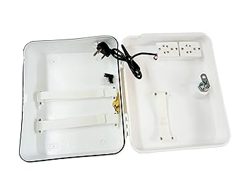 CompaqPlus 2U PVC DVR/Server | Network Cabinet Box | Rack for CCTV DVR/NVR/POE Switch and CCTV SMPS Smart Management with Power Socket Ideal for 4/8 Channel CCTV System for Indoor Outdoor Purpose