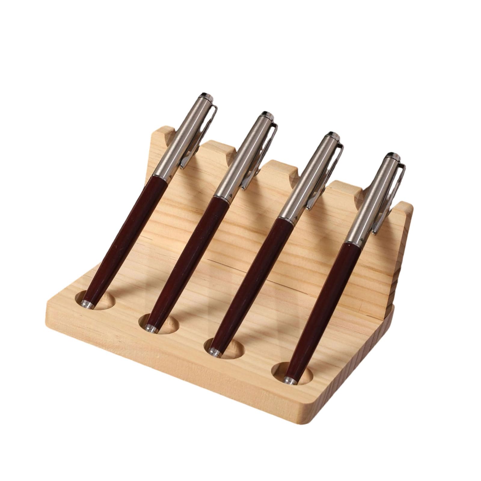 Kaeltsyn Multi Storage Wooden Pen Stand for Efficient Organization of Pens and Pencils on Any Desk Multifunctional Pen Storage