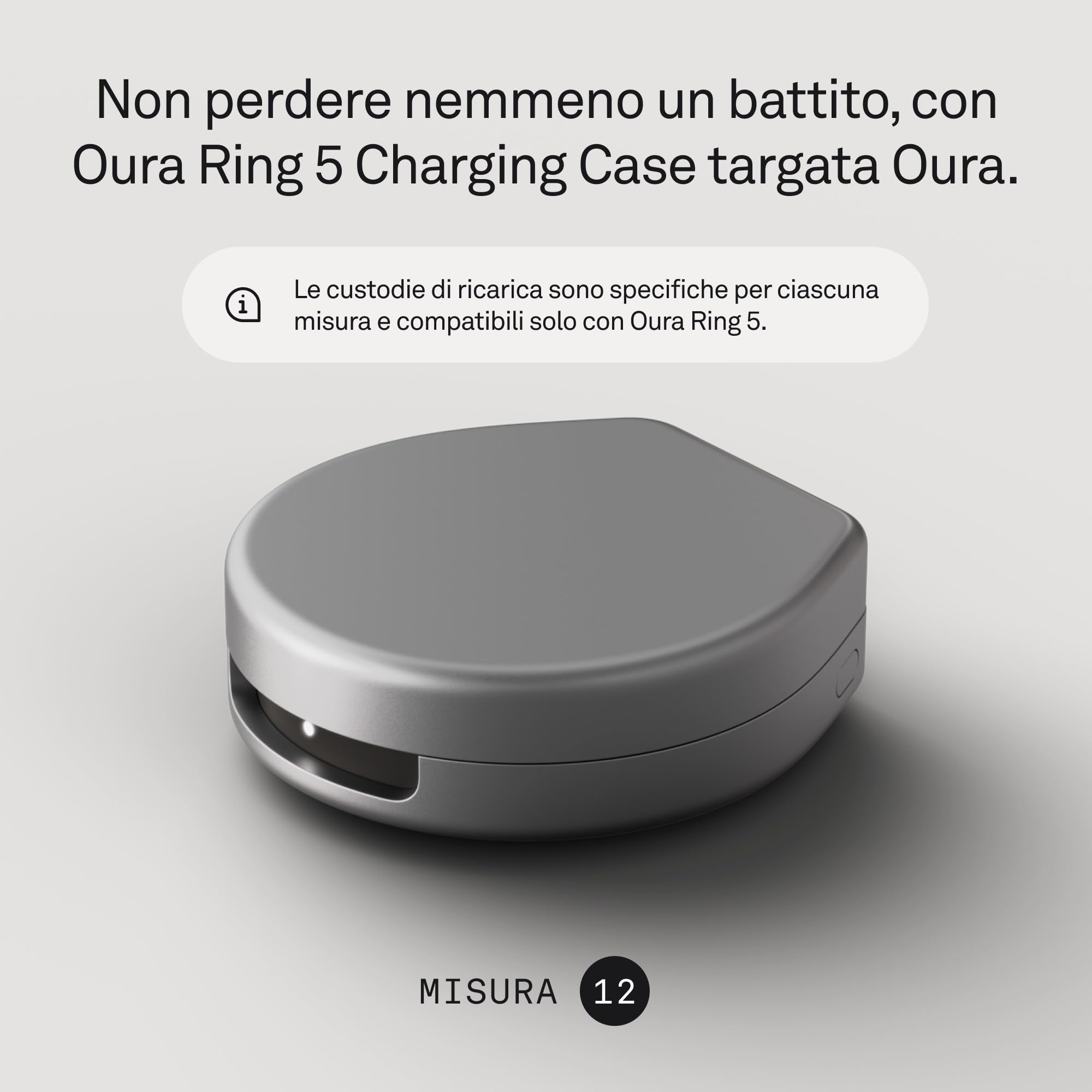 Oura Ring 5 - Caricabatterie portatile - Misura 12