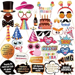 Colofalla 38 Stück Foto Requisiten Set