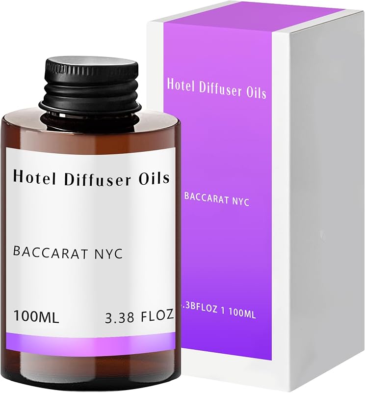 NYC Fragrance Oil 100mL, Hotel Diffuser Oil | blends amber, woody and sweet notes for a rich elegant scent in diffusers and homes.